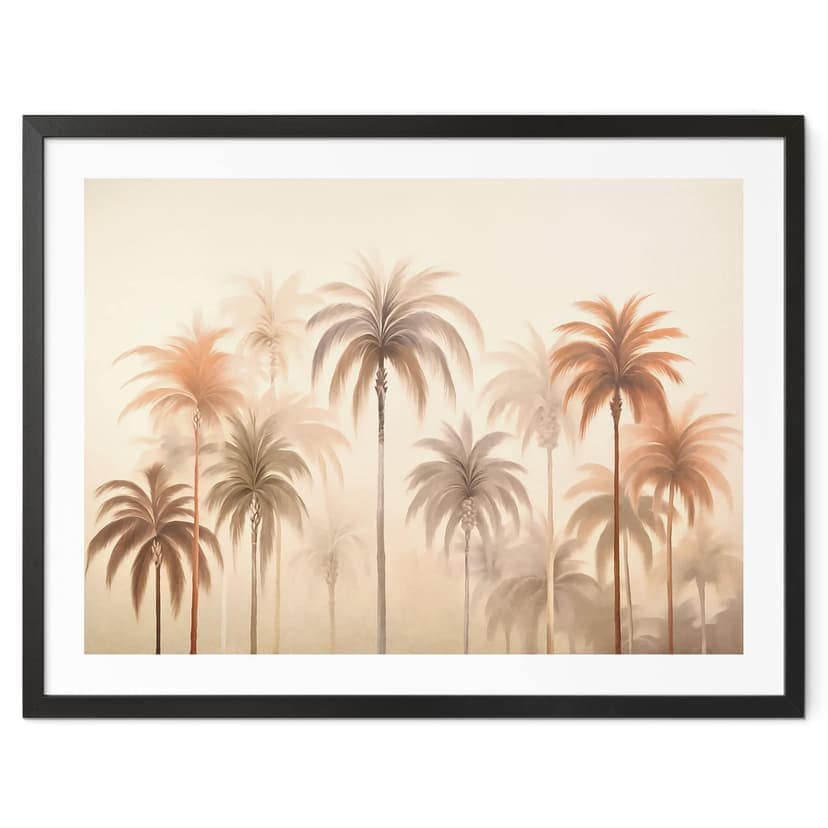 Poster Paesaggio tropicale con palme - Haase