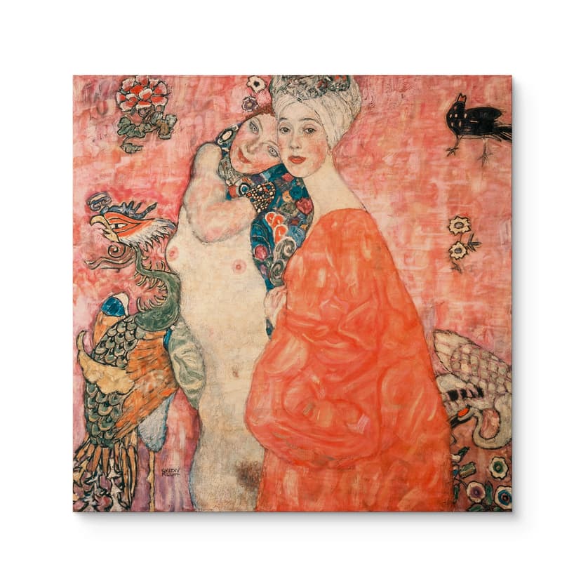 Stampa su legno Klimt - Le fidanzate - Quadrato