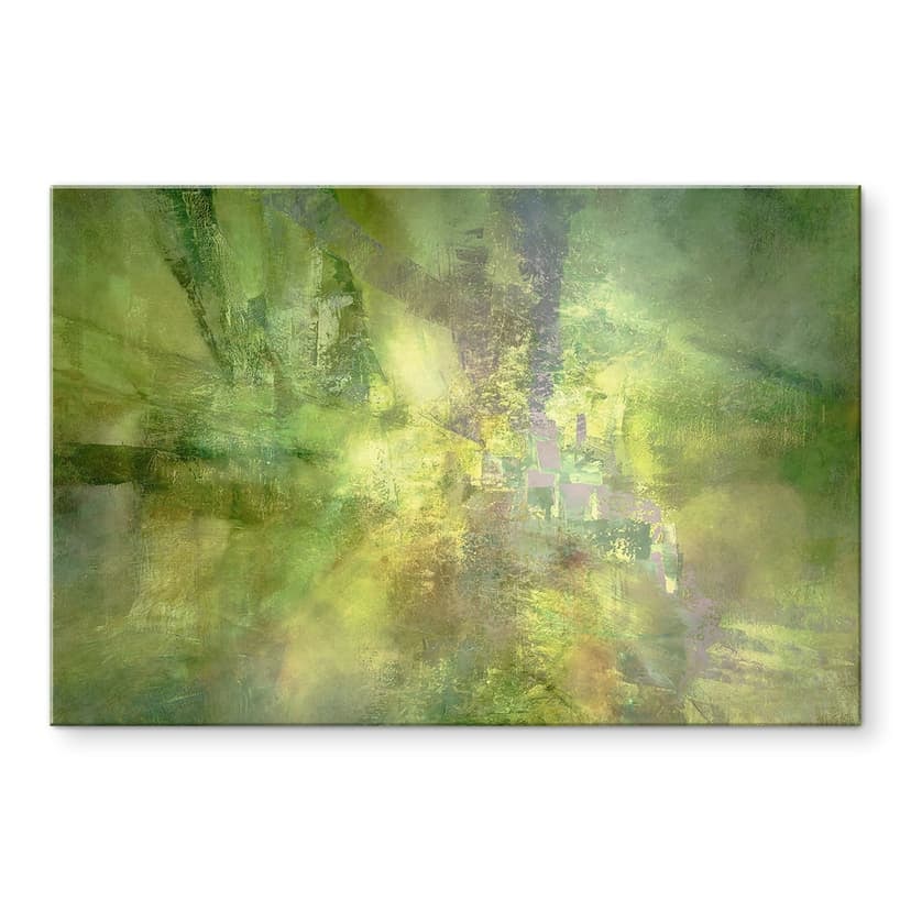 Stampa su vetro di colori in verde oro - Schmucker