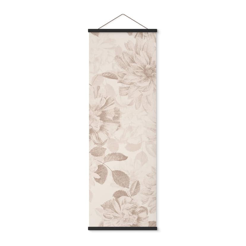Stampe su tessuto Dalie Shabby Chic Beige - Bloomery Decor - Panorama