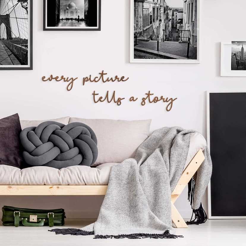 Scritta in legno - Every picture tells a story