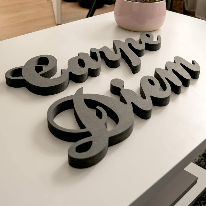 Lettere in legno MDF Carpe Diem