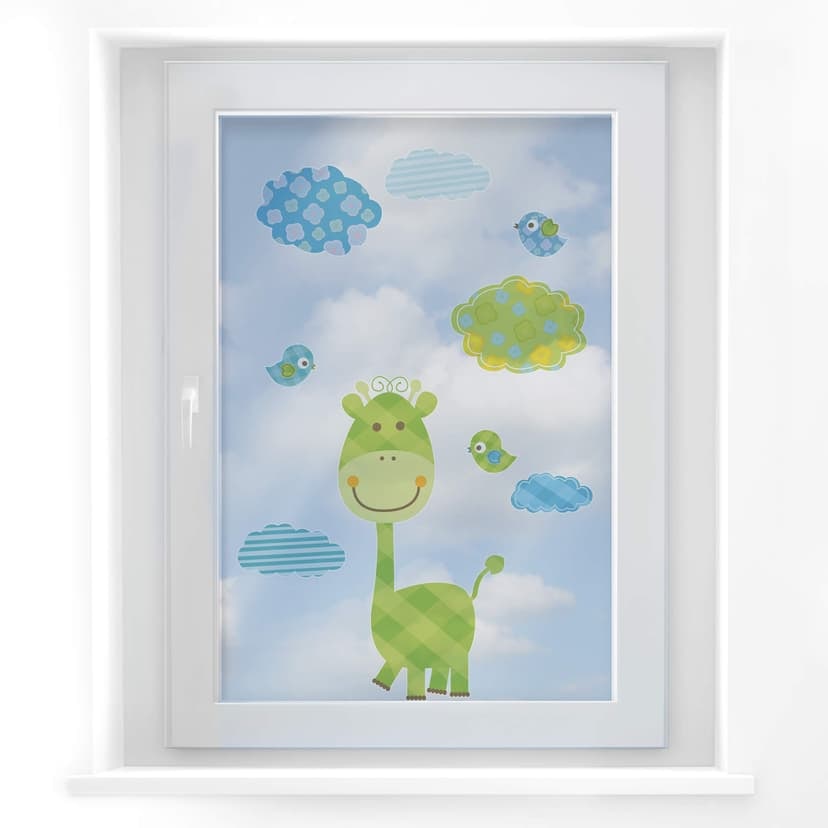 Decoro per finestre - Set di animali divertenti (motivo)
