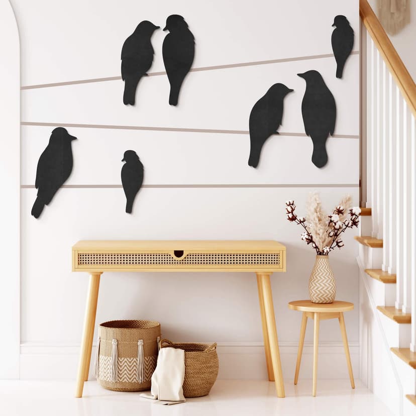 Decoro MDF - Uccelli (5-pz.)
