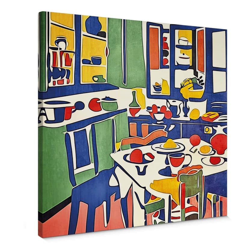 Stampa su tela In cucina - Ispirato a Matisse - Zamart