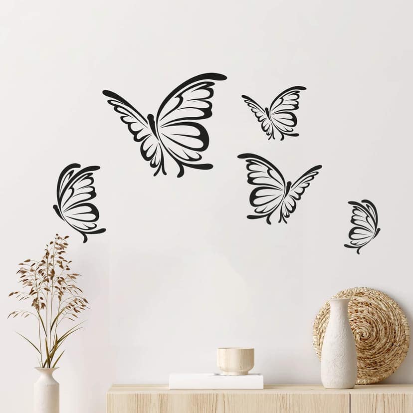 Adesivo murale - Impressione di farfalle