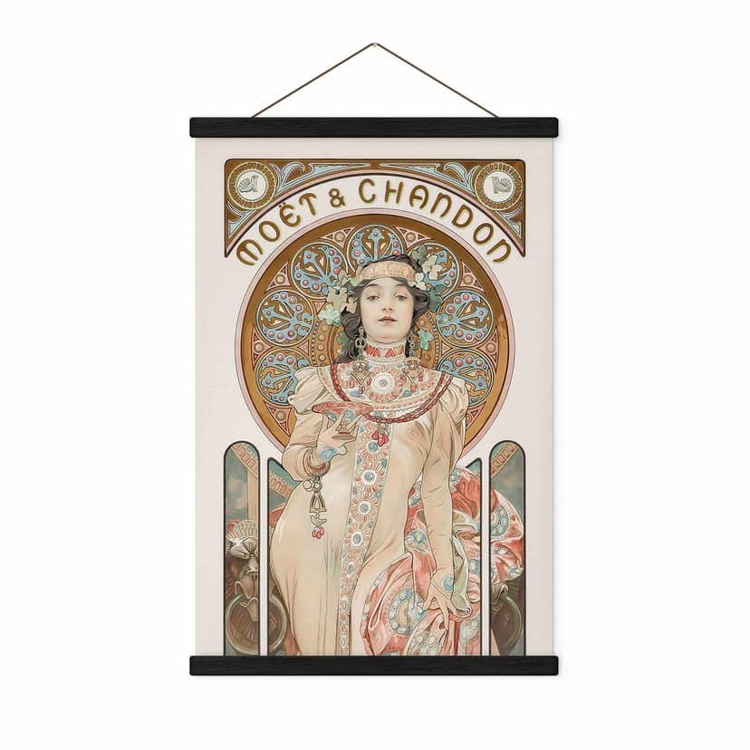 Stampe su tessuto Moet e Chandon Dry Imperial - Mucha