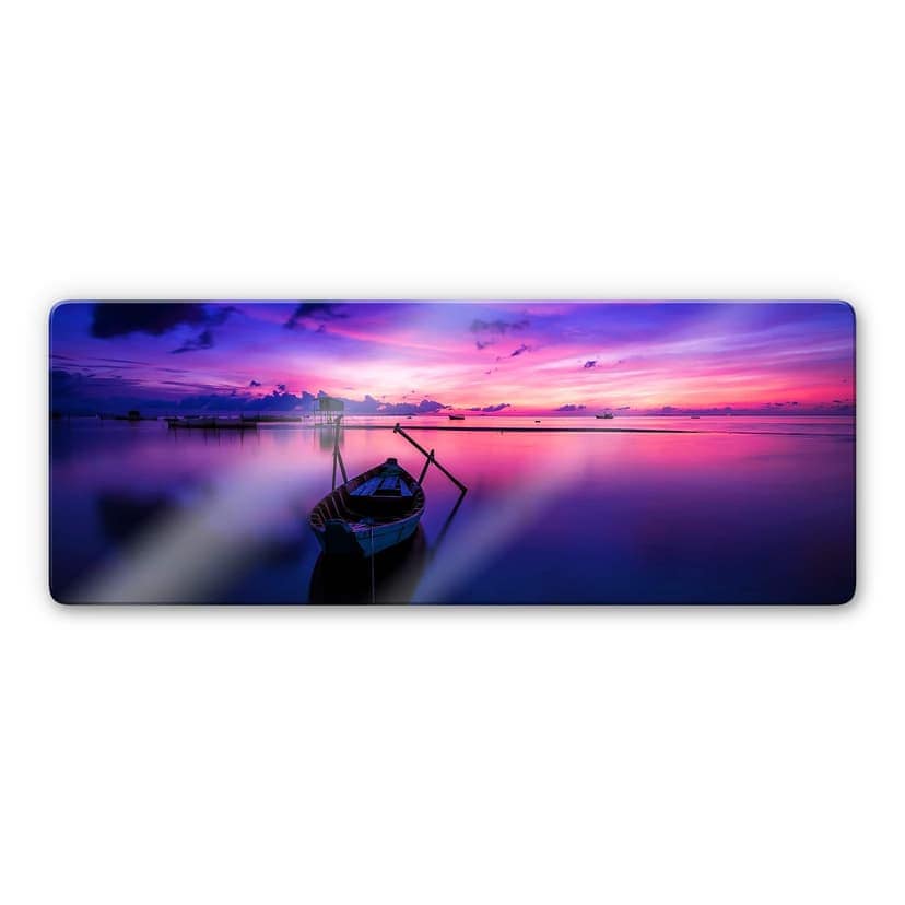Stampa su vetro Pink - Alba - panoramica
