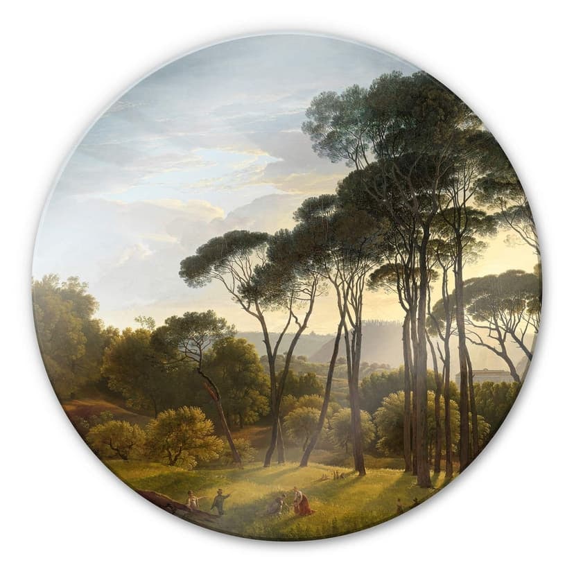 Stampa su vetro Voogd - Paesaggio italiano - tondo