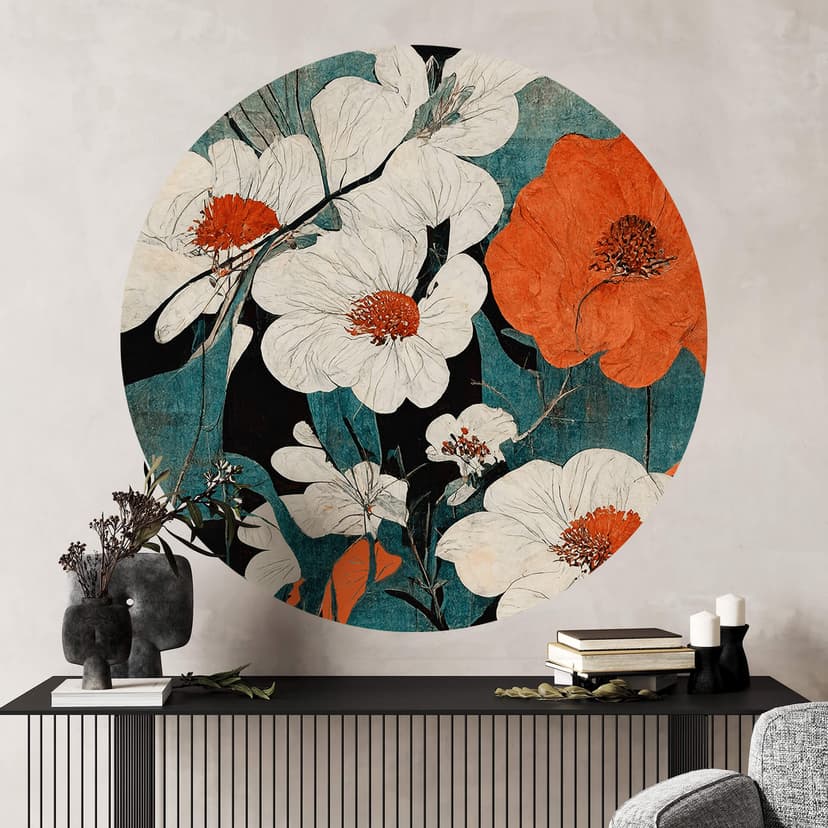 Adesivo murale Treechild - Asian Flowers