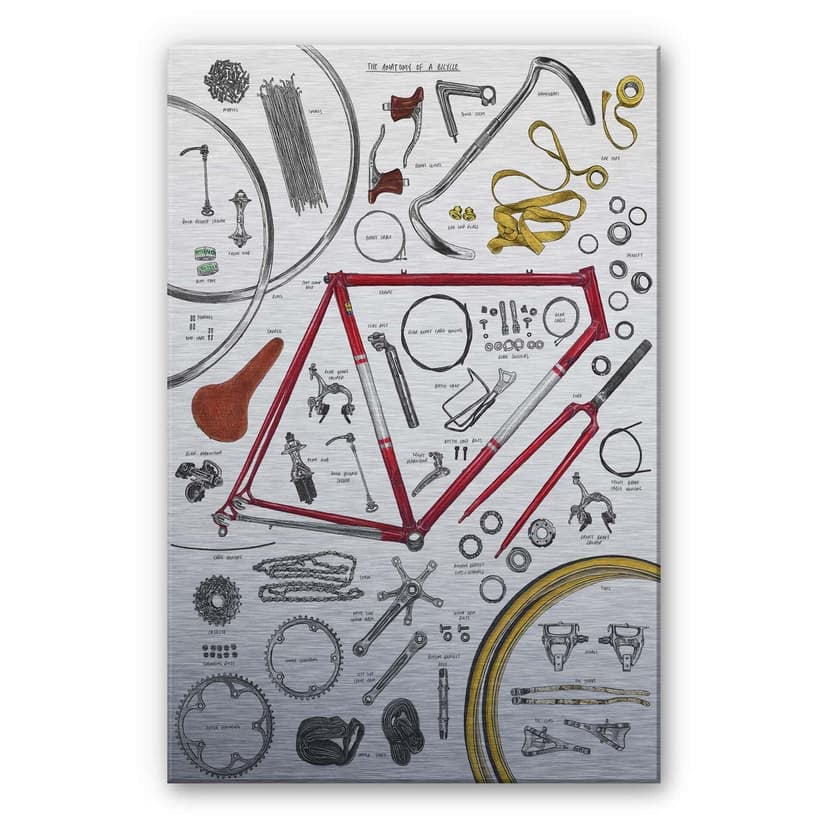 Stampa su Alu-dibond Sparshott - Struttura di una bicicletta