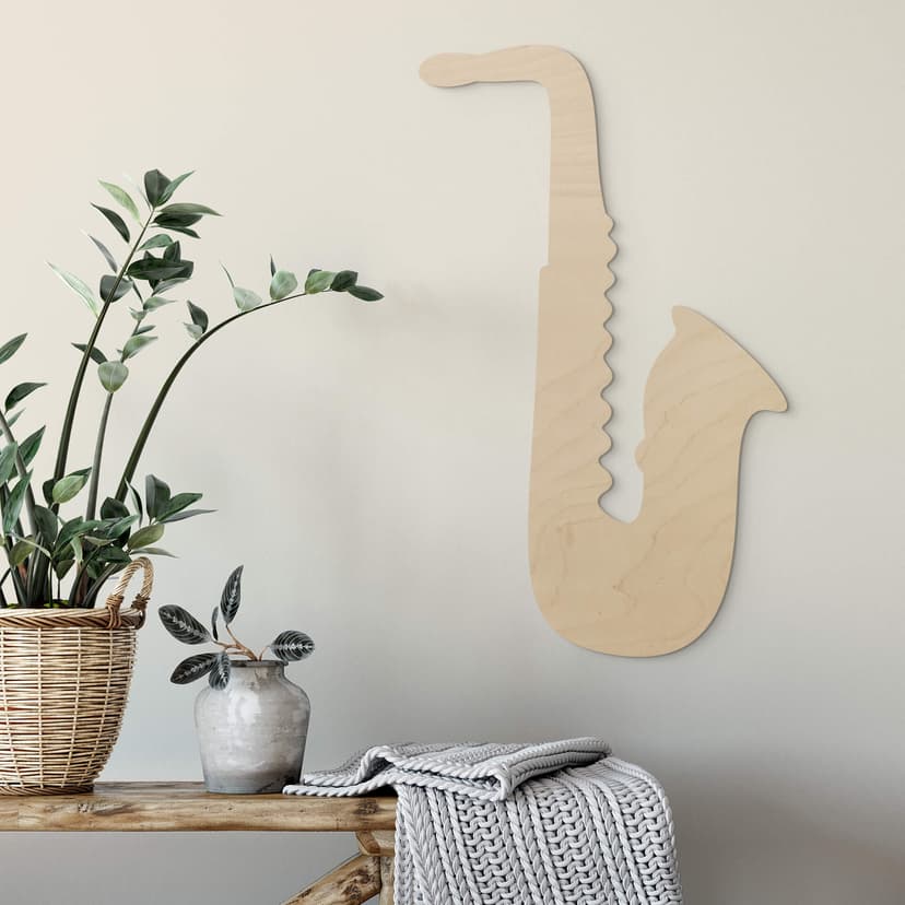 Decoro in legno - Sassofono