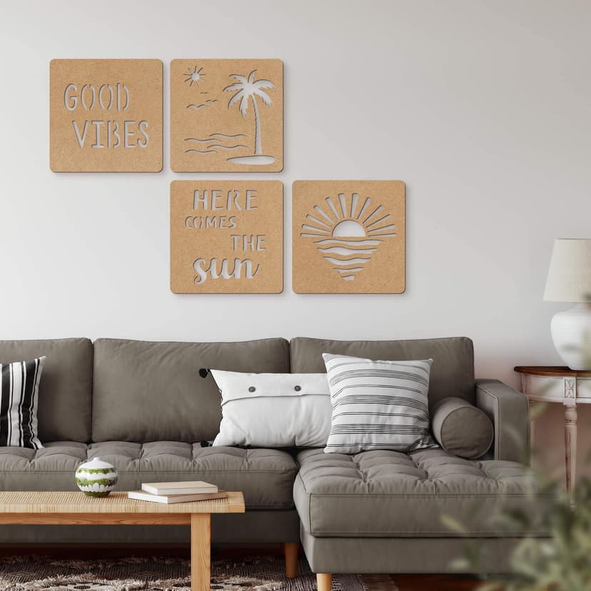 Decoro MDF Sun, Sea, Beach and Palm Trees
