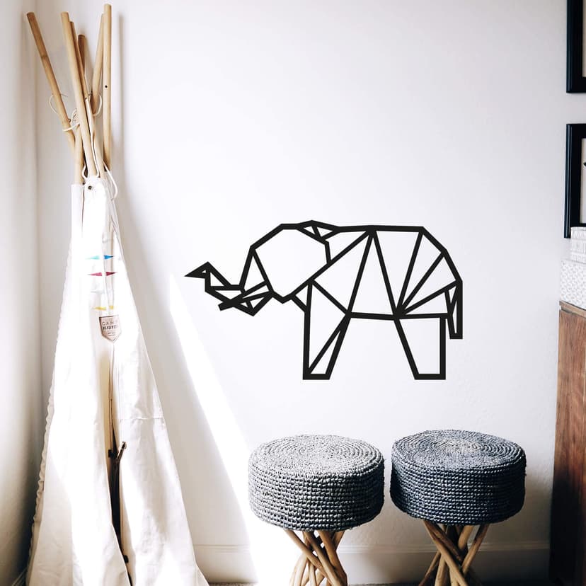 Adesivo origami - Elefante