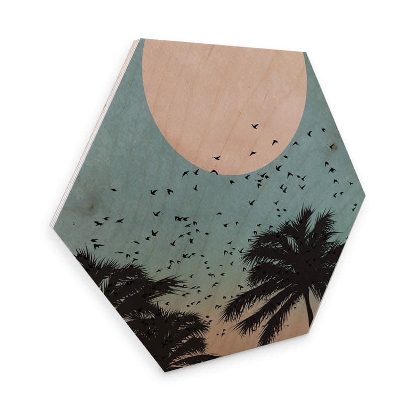 Esagoni in legno Kubistika - Tramonto