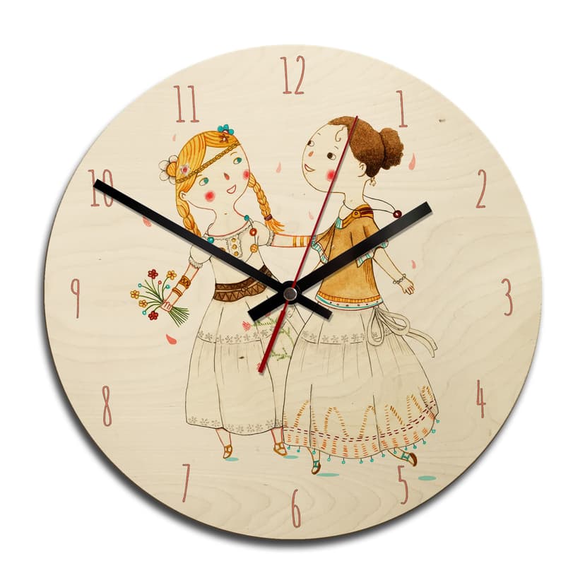 Orologio in legno Loske - Hippie