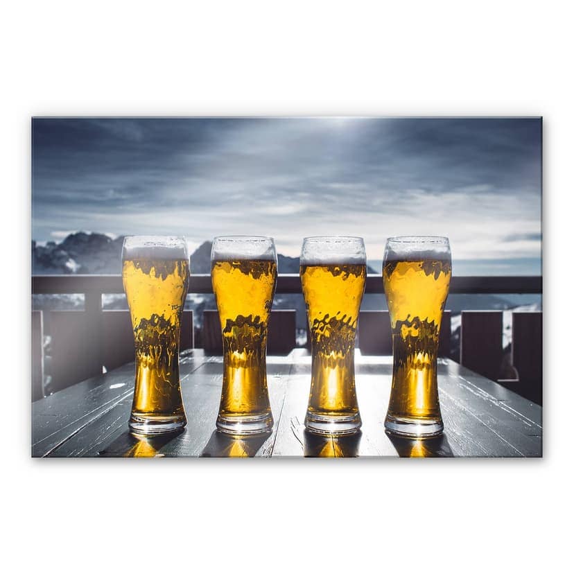 Stampa su vetro acrilico Birra ghiacciata