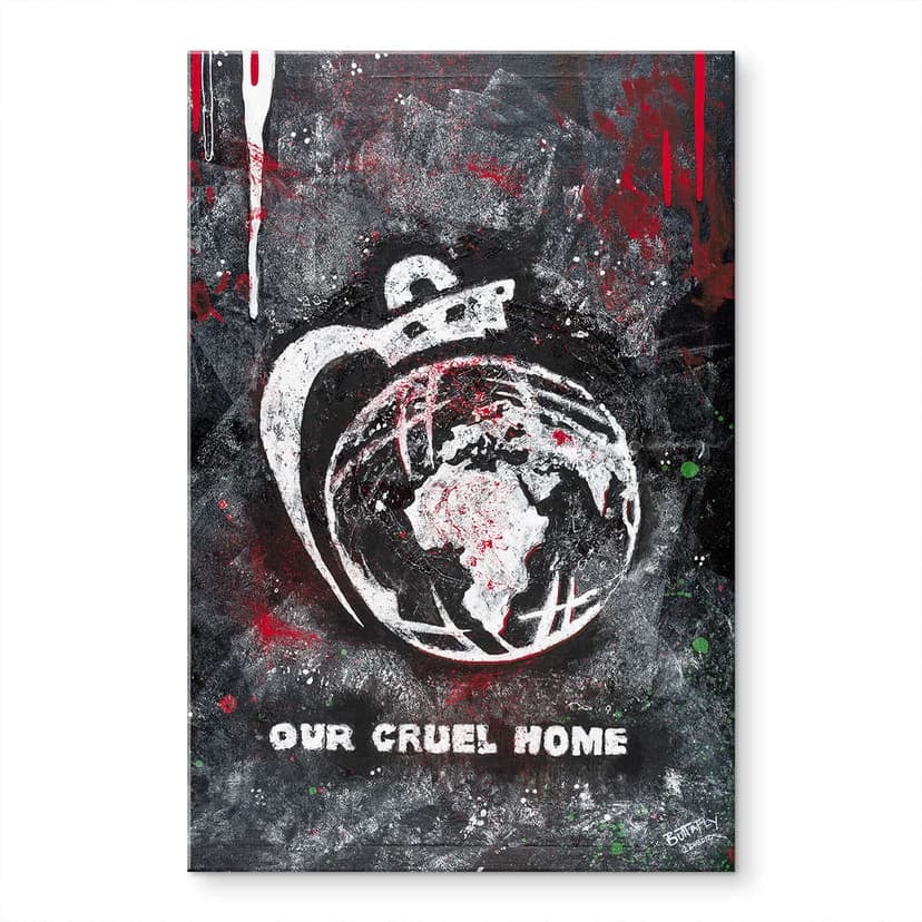 Stampa su vetro acrilico Buttafly - Our cruel world
