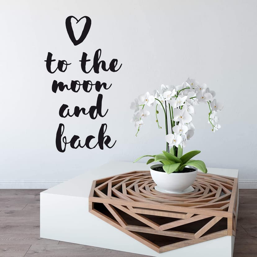 Adesivo murale – To the moon and back