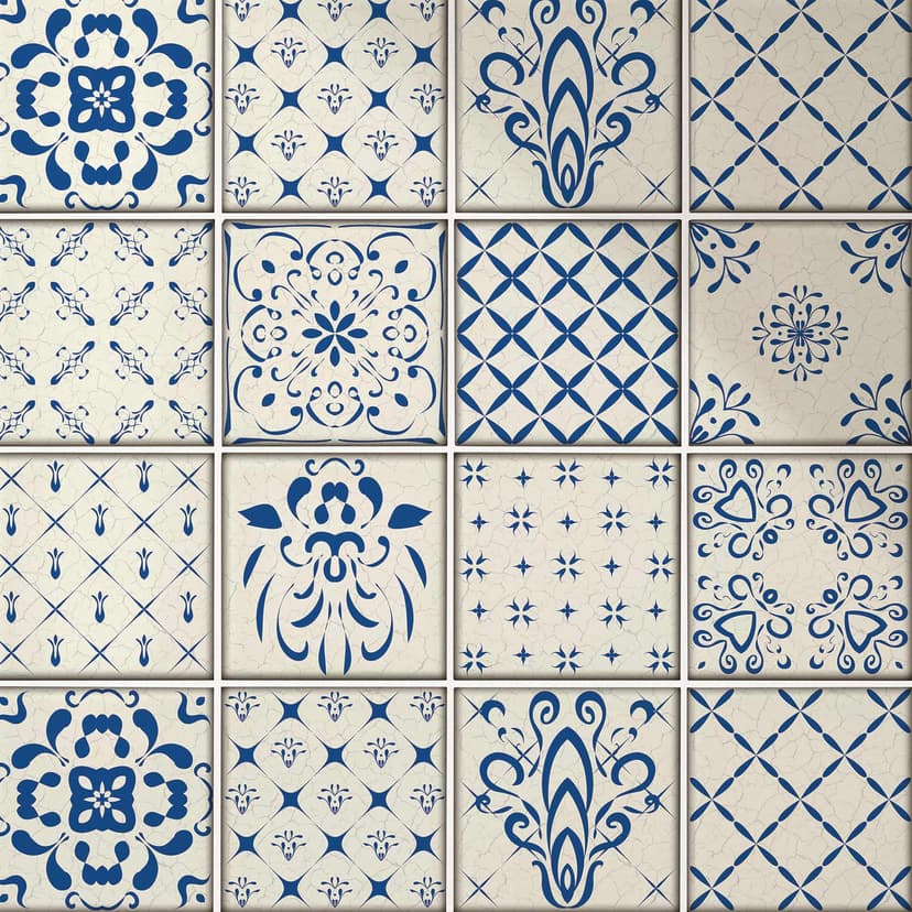 Adesivi piastrelle Scandinavo - Set 12 pz.