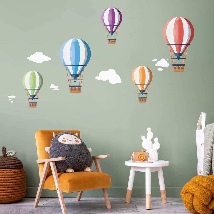 Adesivo murale Palloncini in cinque colori