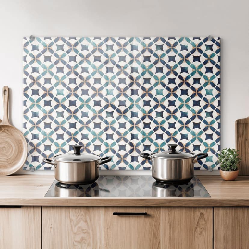 Spritzschutz Portugiesisches Muster - Azulejos - Treechild