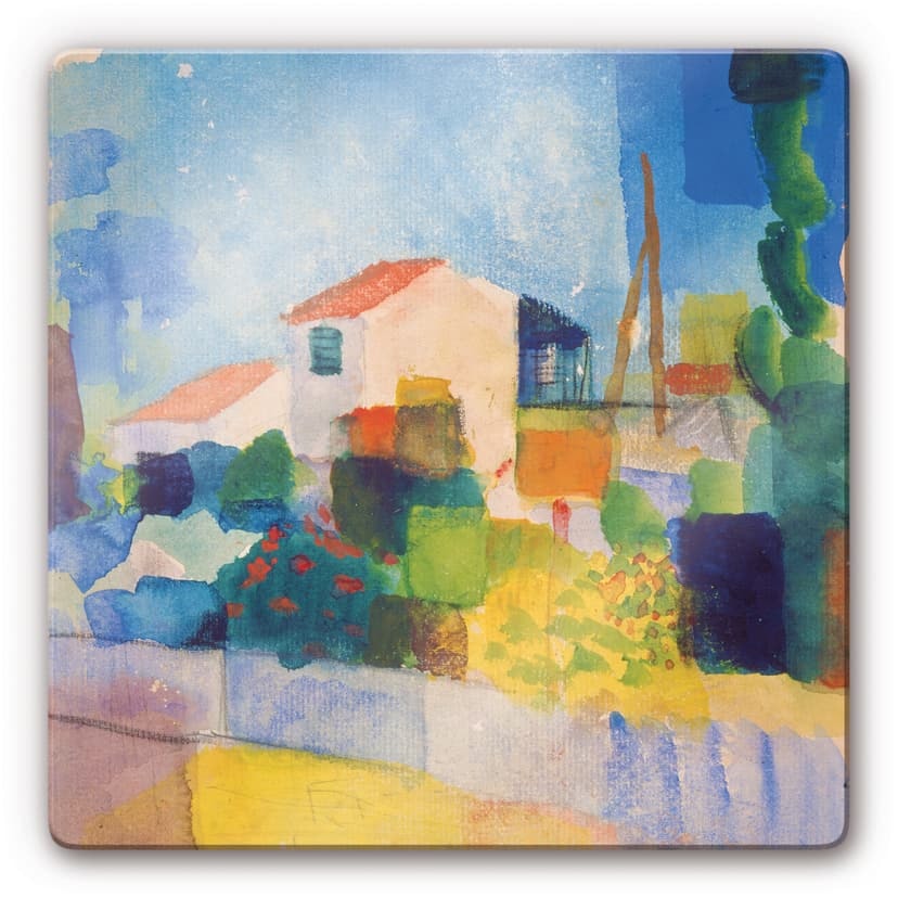 Stampa su vetro - Macke - La casa luminosa