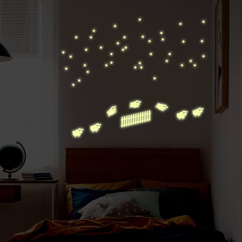 Adesivi murali luminosi - Pecorelle
