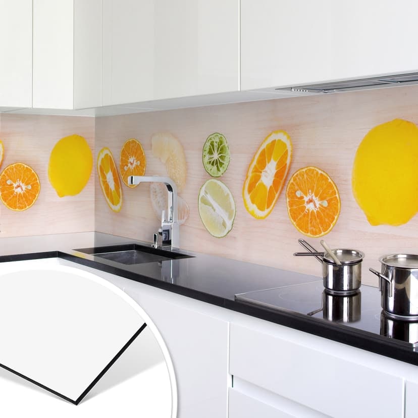 Rivestimento cucina - Alu-Dibond - Ricetta per la limonata