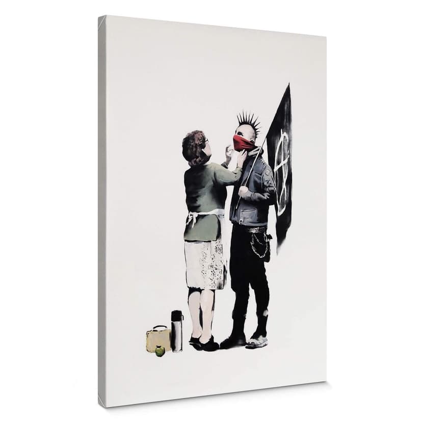 Stampa su tela Banksy - Ascolta mamma!