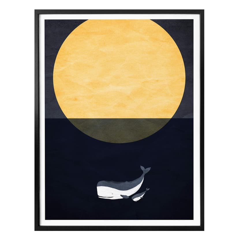 Poster Kubistika -Luna piena
