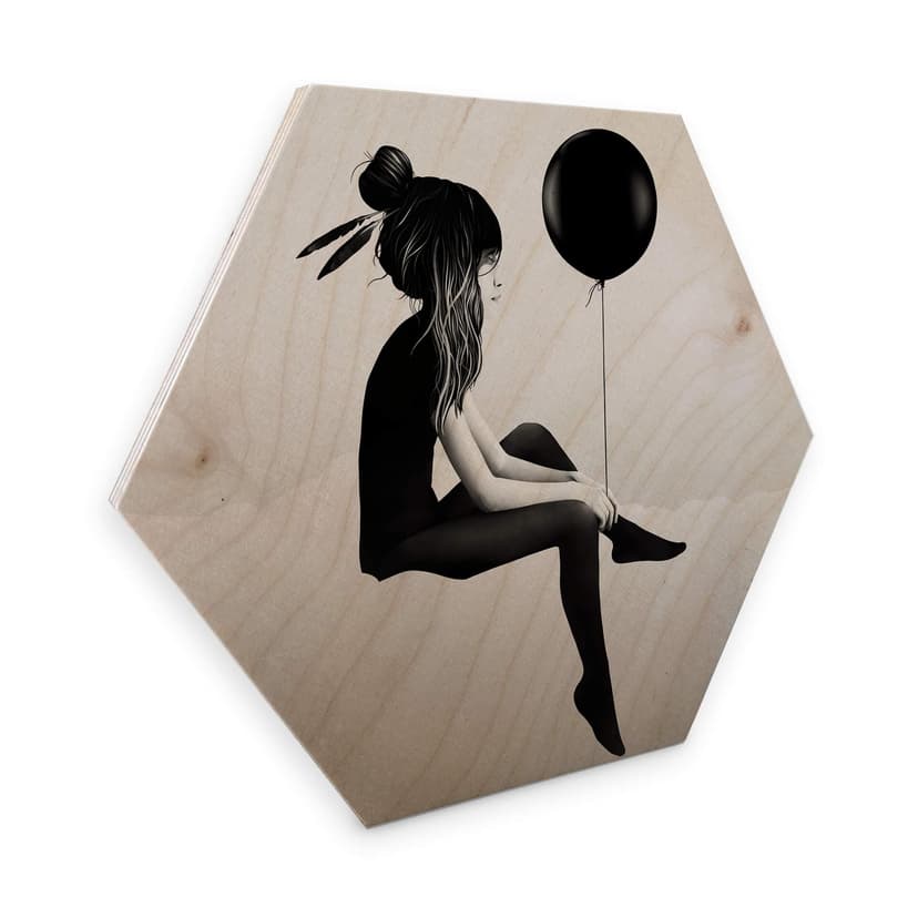Hexagon - Holz Birke-Furnier - Ireland - No such t
