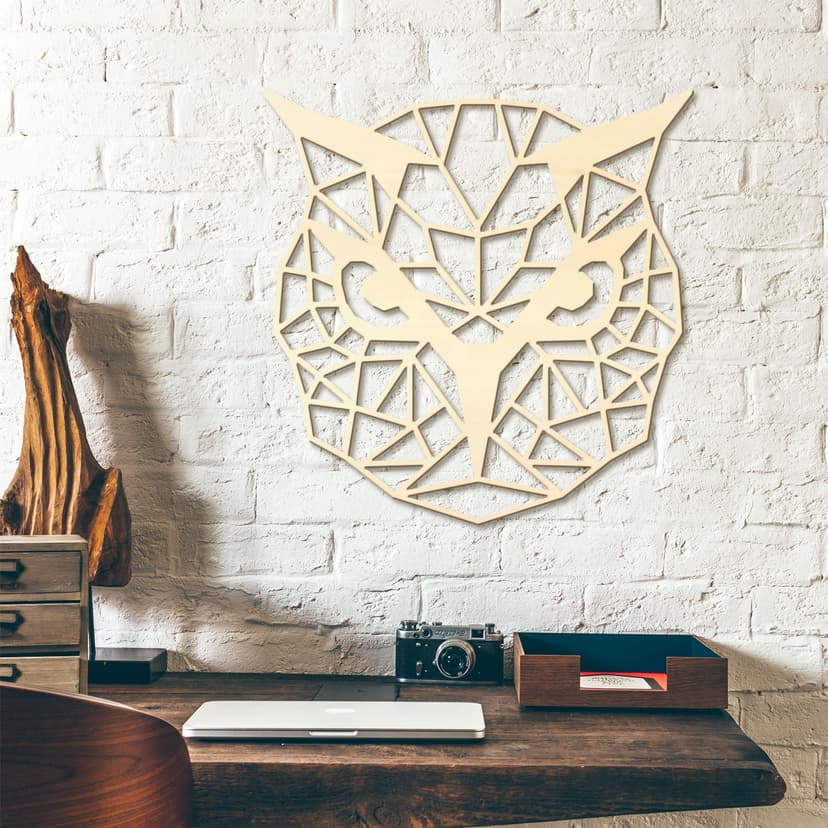 Decoro in legno origami - Gufo