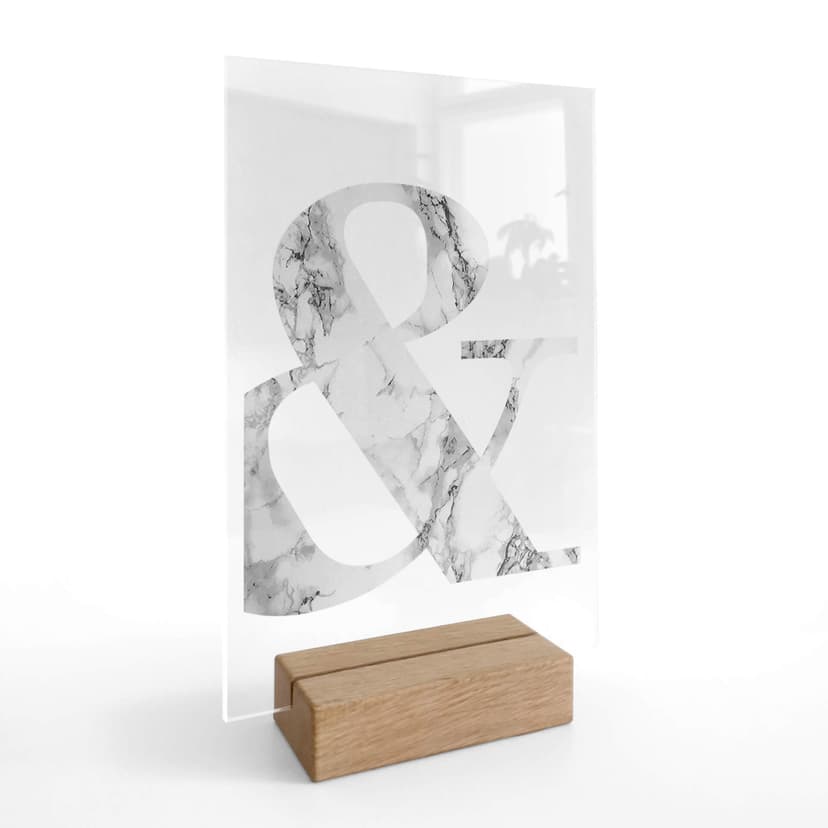 Decoro acrilico + supporto - &