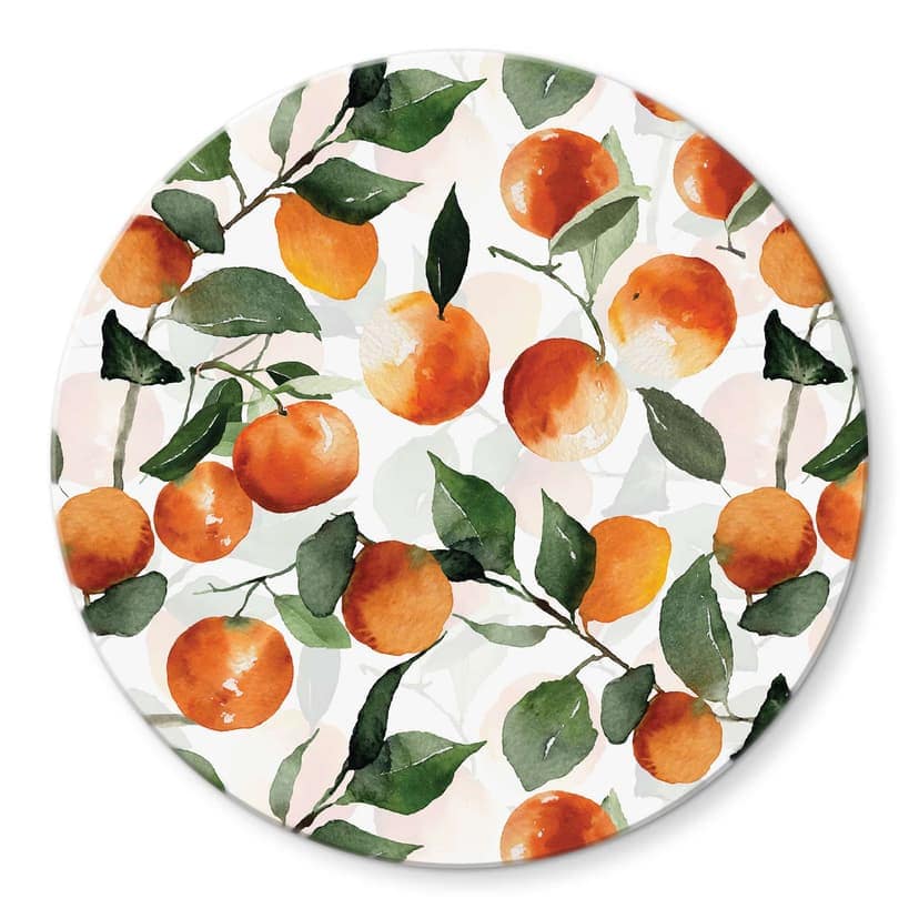 Stampa su vetro Mandarini fruttati - UN Designs