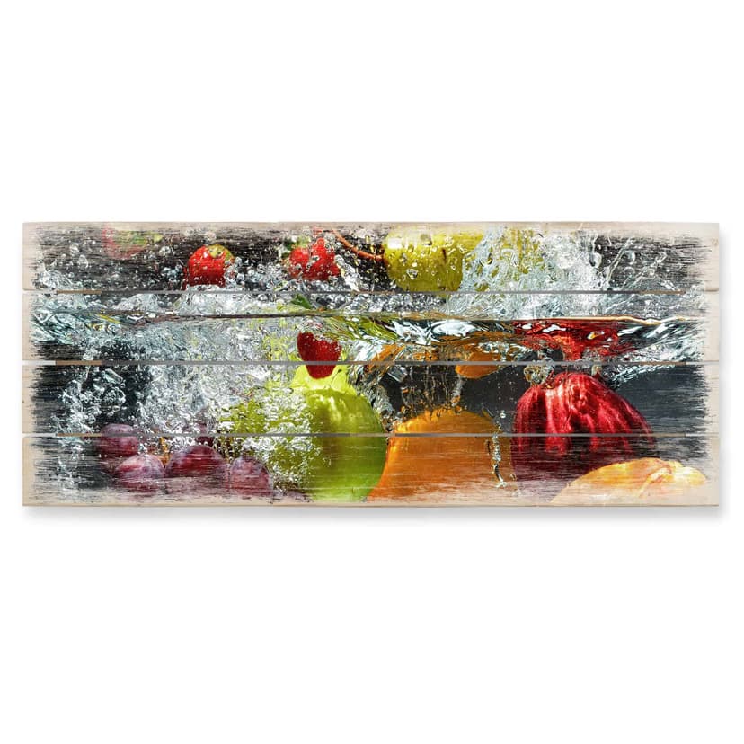 Stampa su legno - Frutta rinfrescante - panoramica