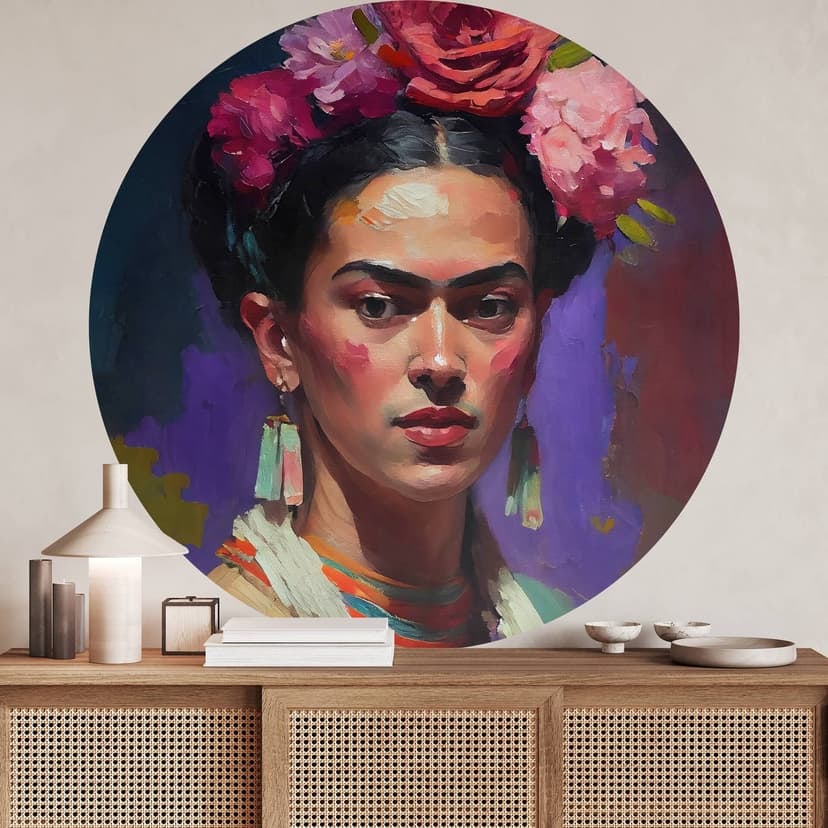 Adesivo murale Treechild - Portrait of Frida Kahlo