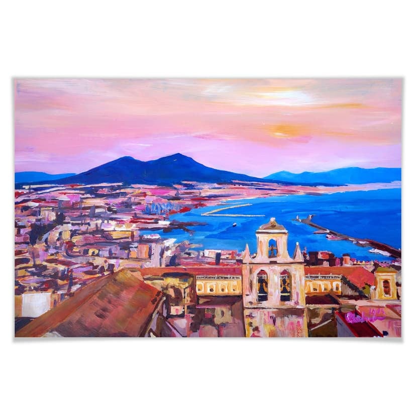 Poster Bleichner - Napoli con il Vesuvio