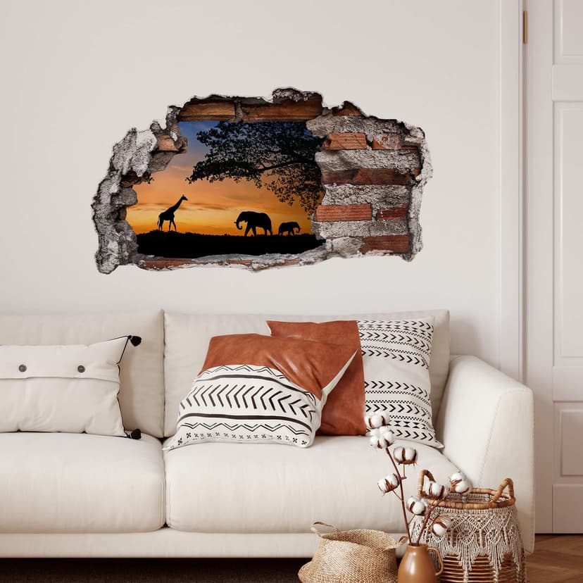 Adesivo 3D – Tramonto Africano
