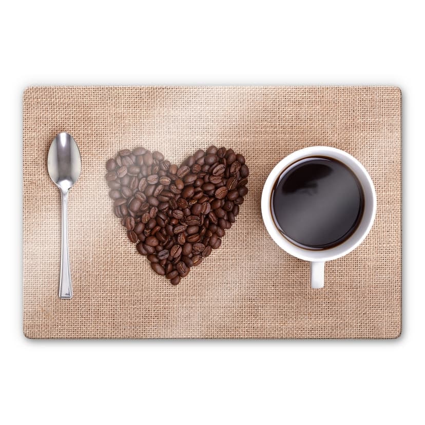 Stampa su vetro - I love coffee
