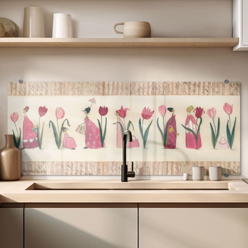 Pannello paraschizzi Leffler - Tulipani