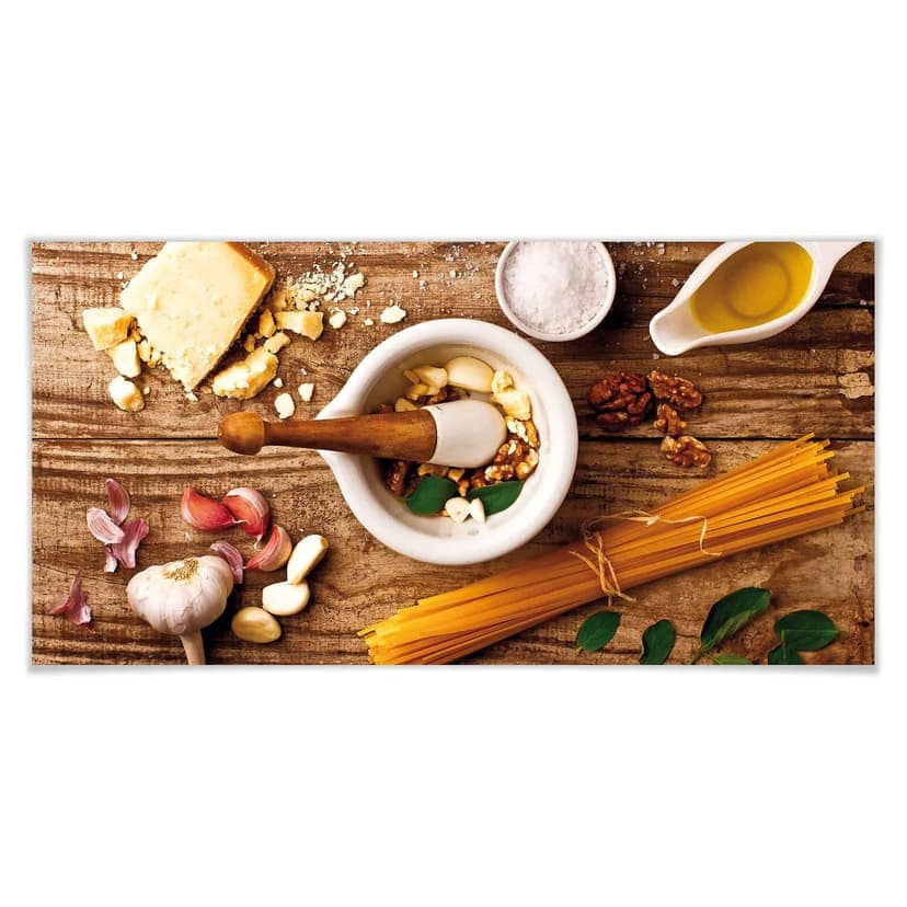 Poster Laercio - Ricetta del pesto - panoramica