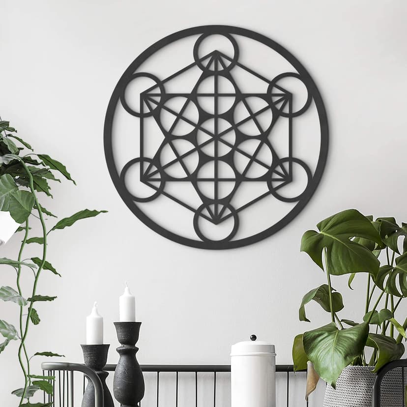 Decoro MDF - Cubo di Metatron