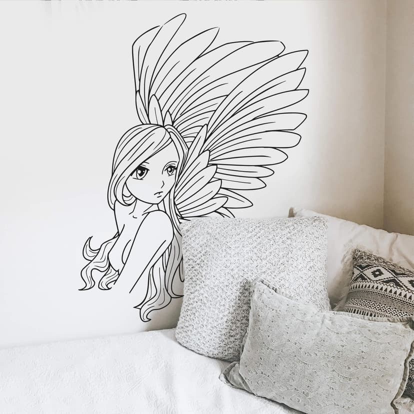 Adesivo murale - Elfo in stile manga