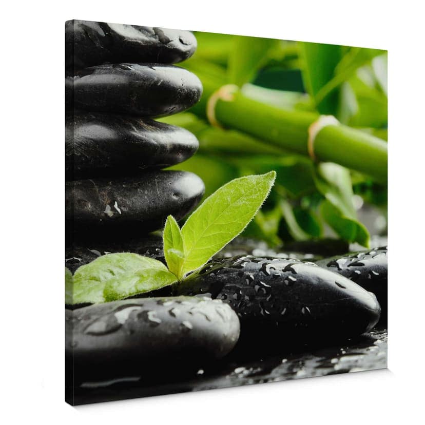 Stampa su tela - Black Zen Stones