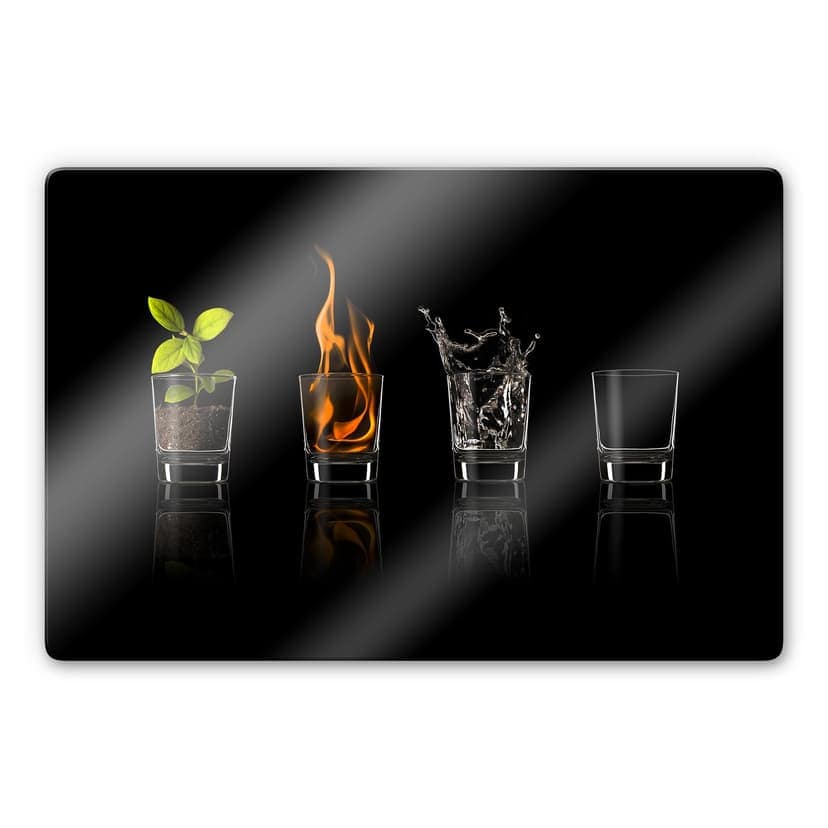 Glasbild Frutos Vargas - The Four Elements