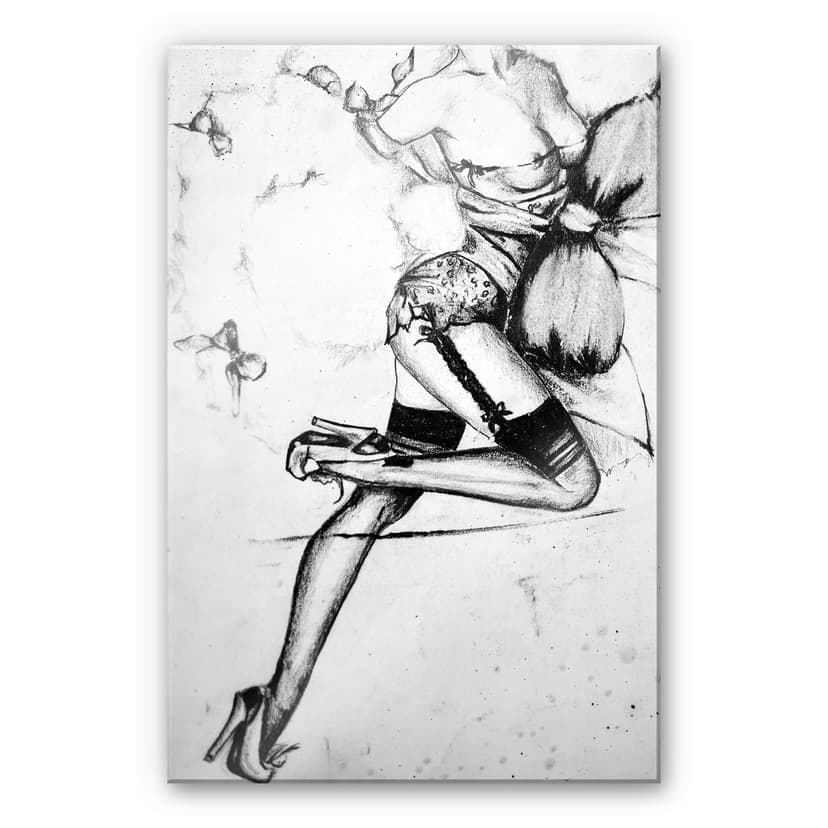 Stampa su vetro acrilico Seducente Pin-up
