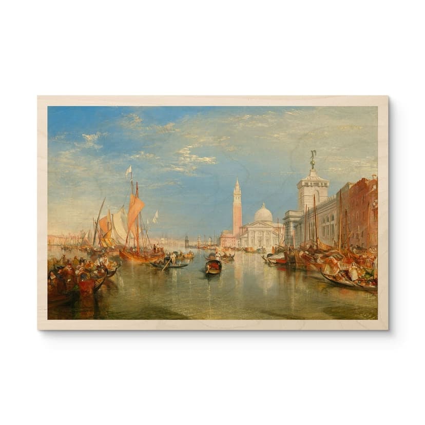 Stampa su legno di Turner - Venezia, Dogana e S. Giorgio Maggiore