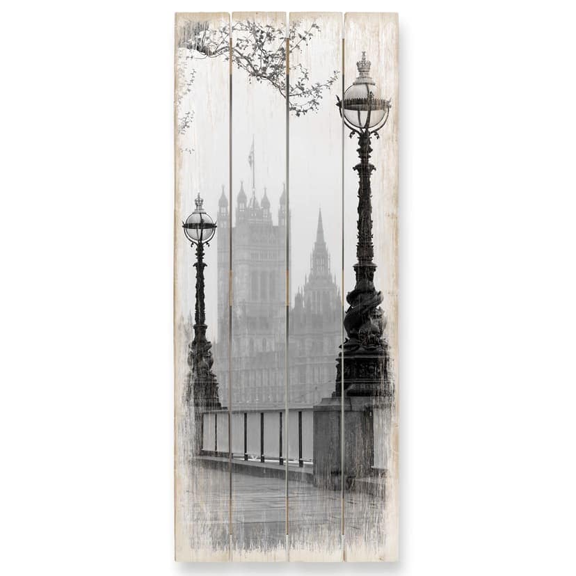 Stampa su legno - Palazzo di Westminster - panoramica