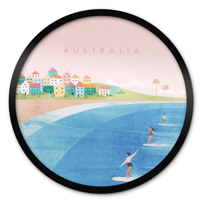 Poster Surf sulla costa dell'Australia - Rivers